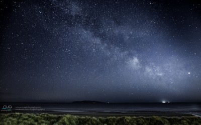 Milky Way over Lambay Island Dublin Ireland